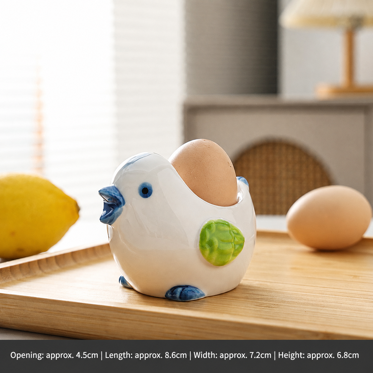 Ceramic Chick Egg Cup – Cute Animal-Shaped Egg Holder for Breakfast, Brunch, Kitchen, Café, Restaurant & Home Table Setting