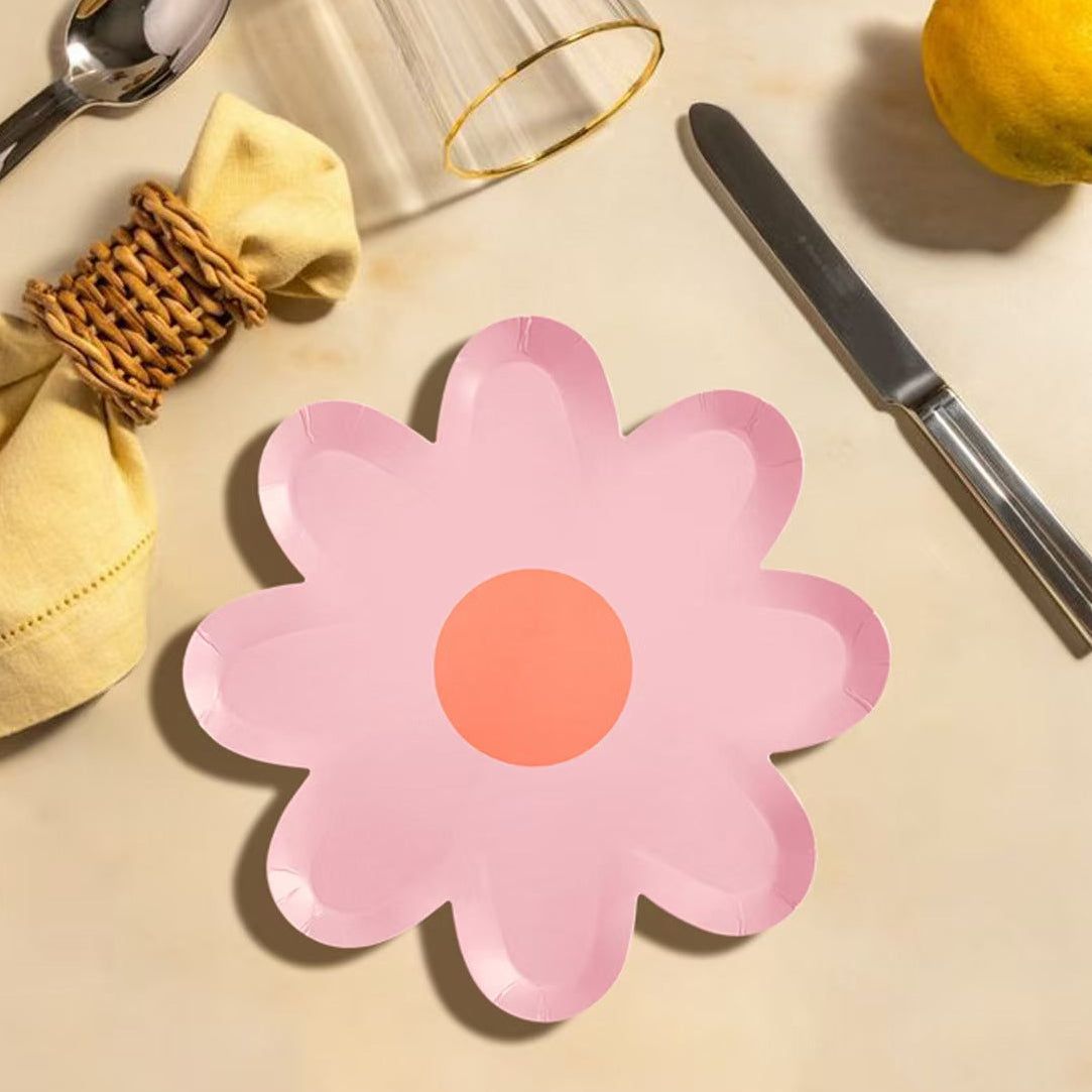 Floral Paper Plates Disposable Party Plate