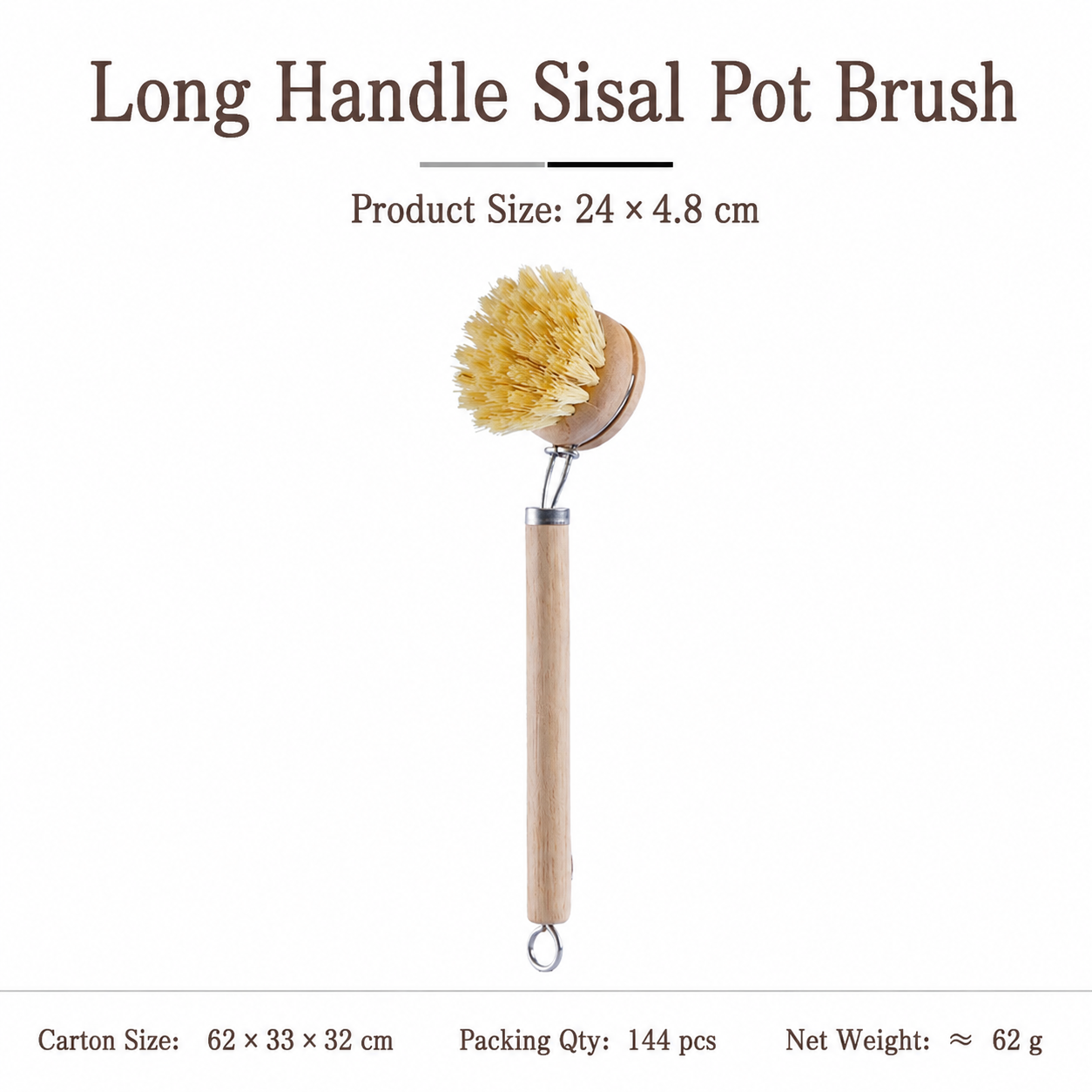 Long Handle Pot Brush