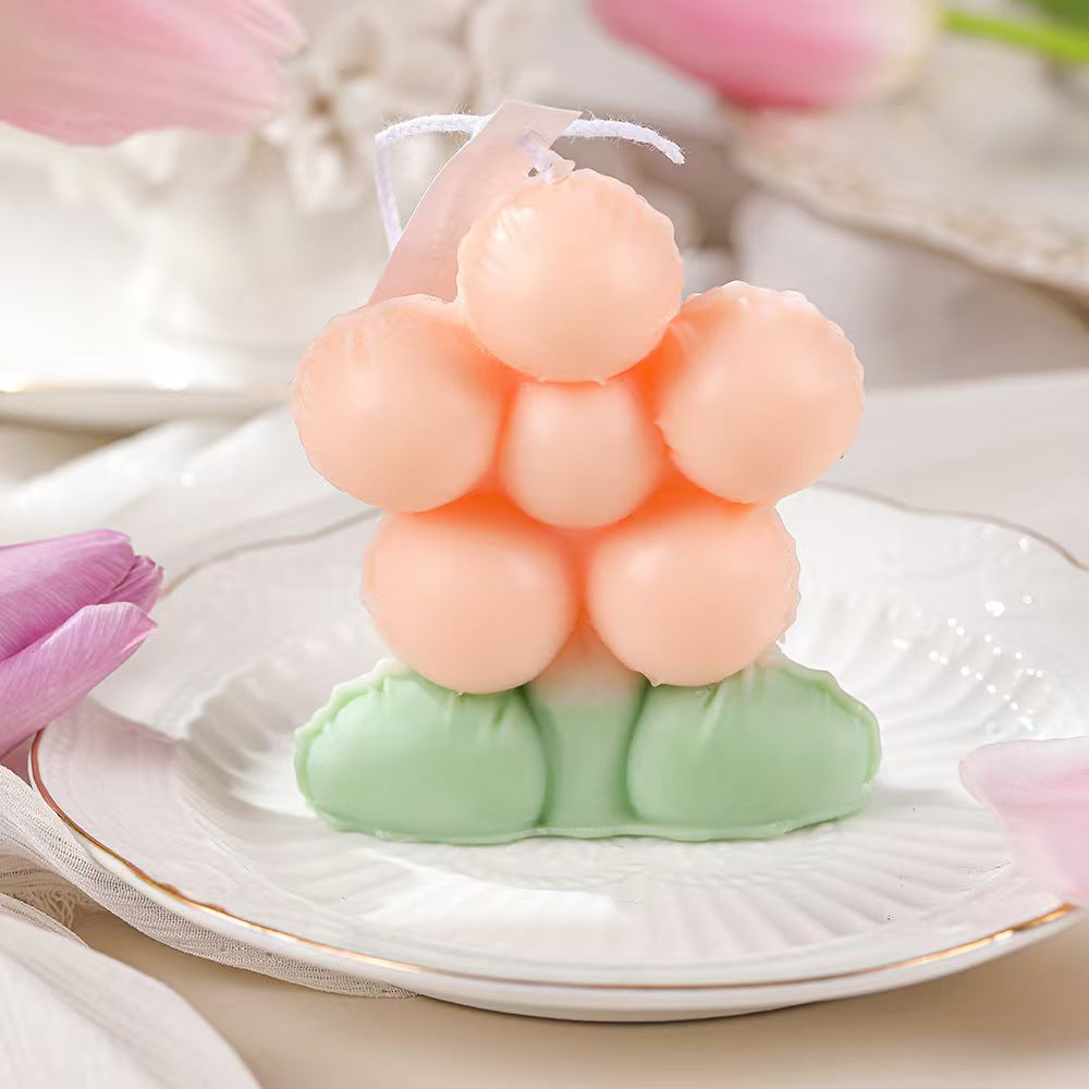 Floral Scented Candle for Romantic Decor