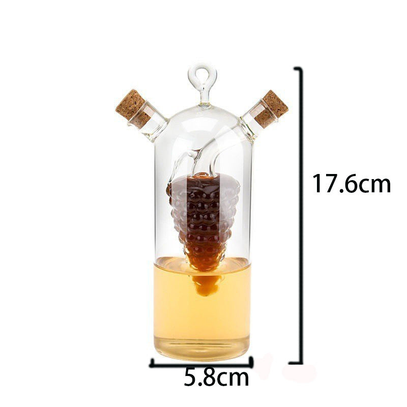 Borosilicate Glass Oil & Vinegar Dispenser – Fine Spout Seasoning Bottle