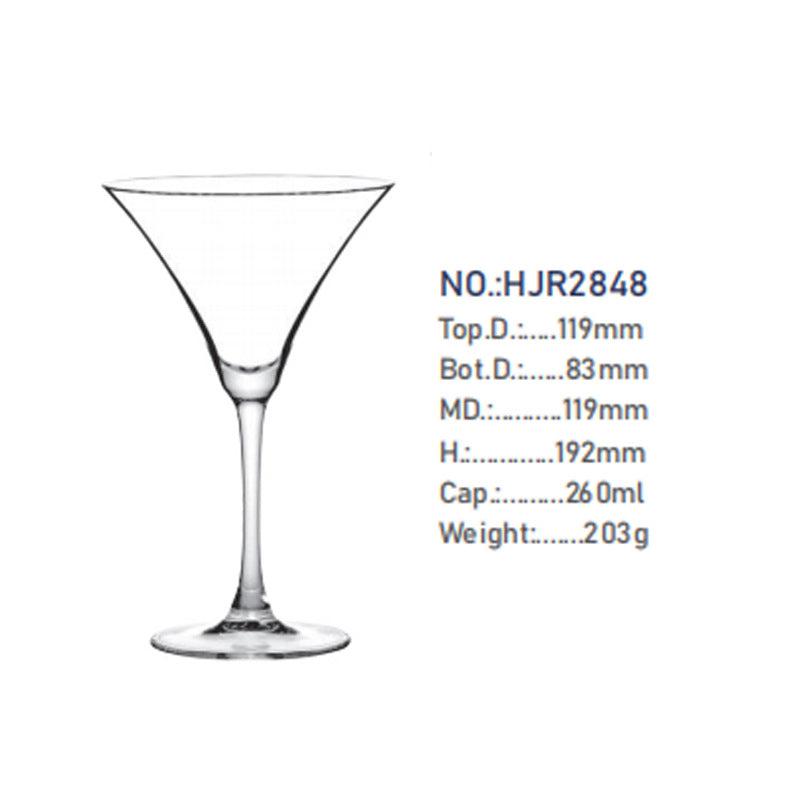 Decorative Stemmed Crystal Glass – Cocktail, Juice & Champagne Goblet