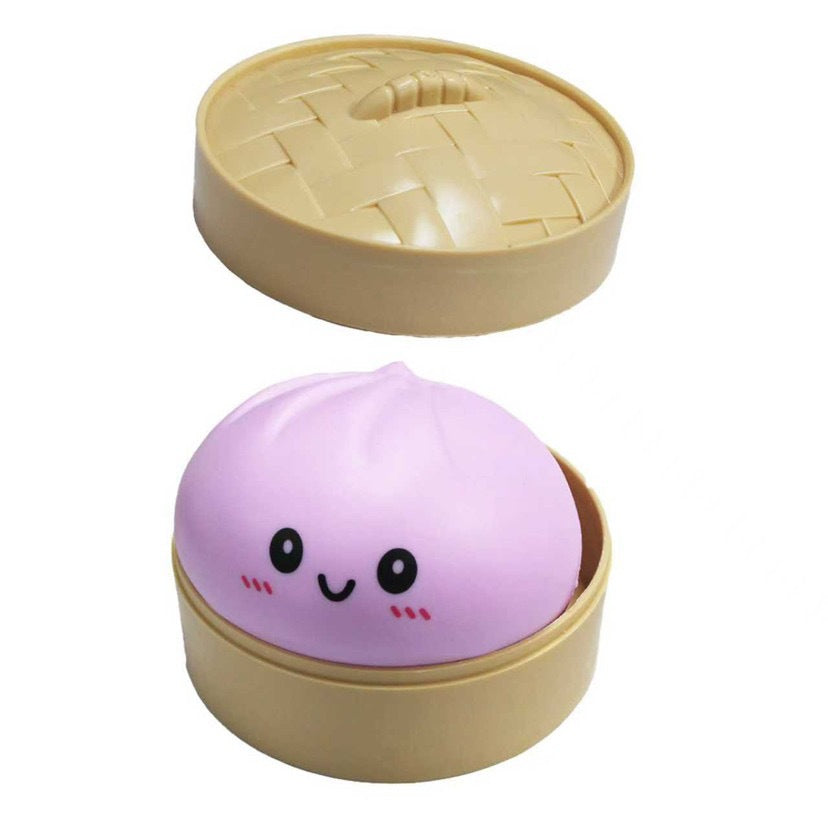 Char Siu Bun Squishy Toy – Soft Food Stress Relief Fidget Toy