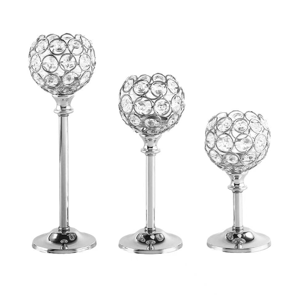 Mini Crystal Candleholder Creative Decorative Ornament