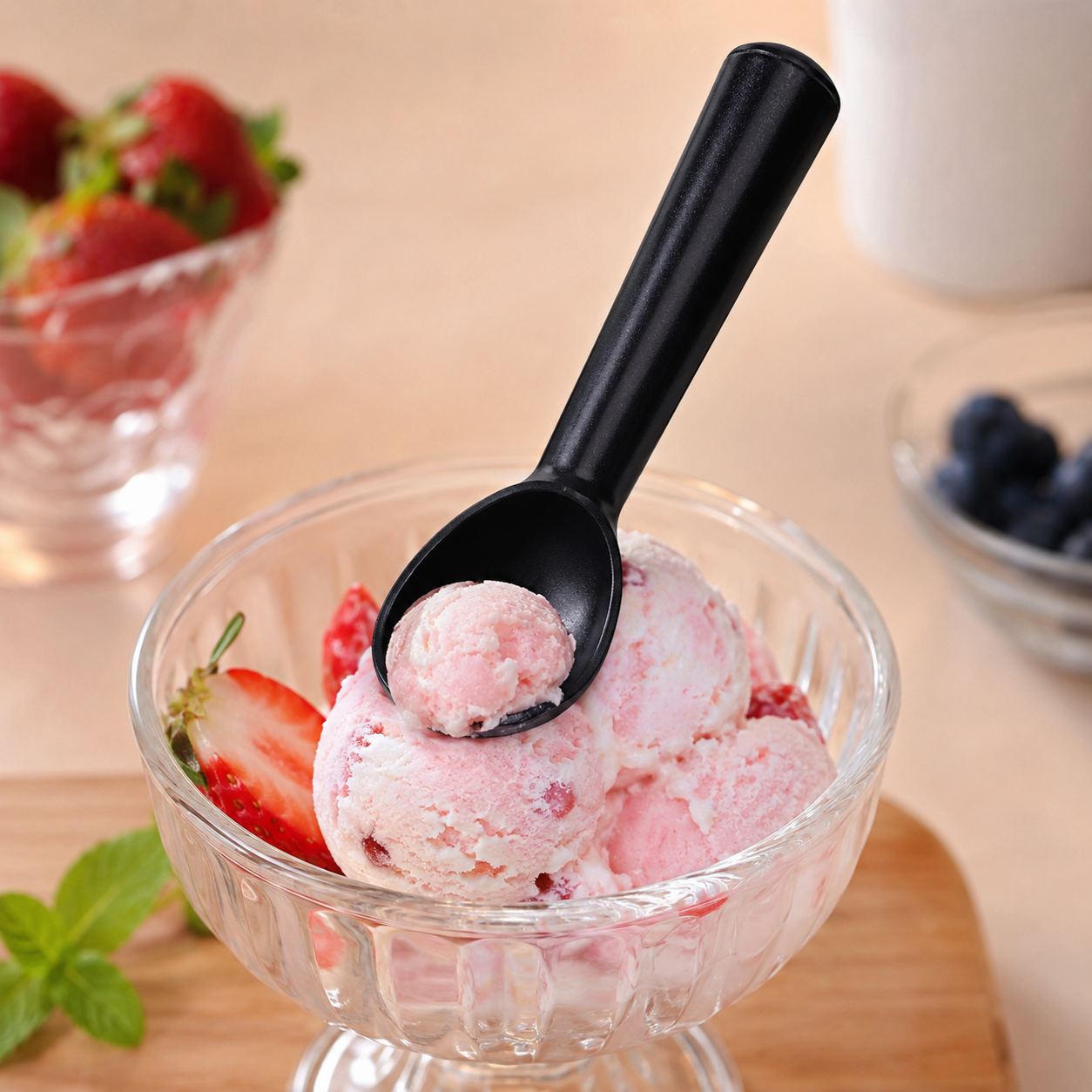 Metal Ice Cream Scoop – Aluminum Alloy Durable Dessert Serving Spoon