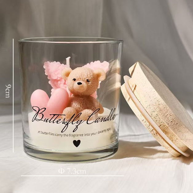 Bear Scented Candle in Cup