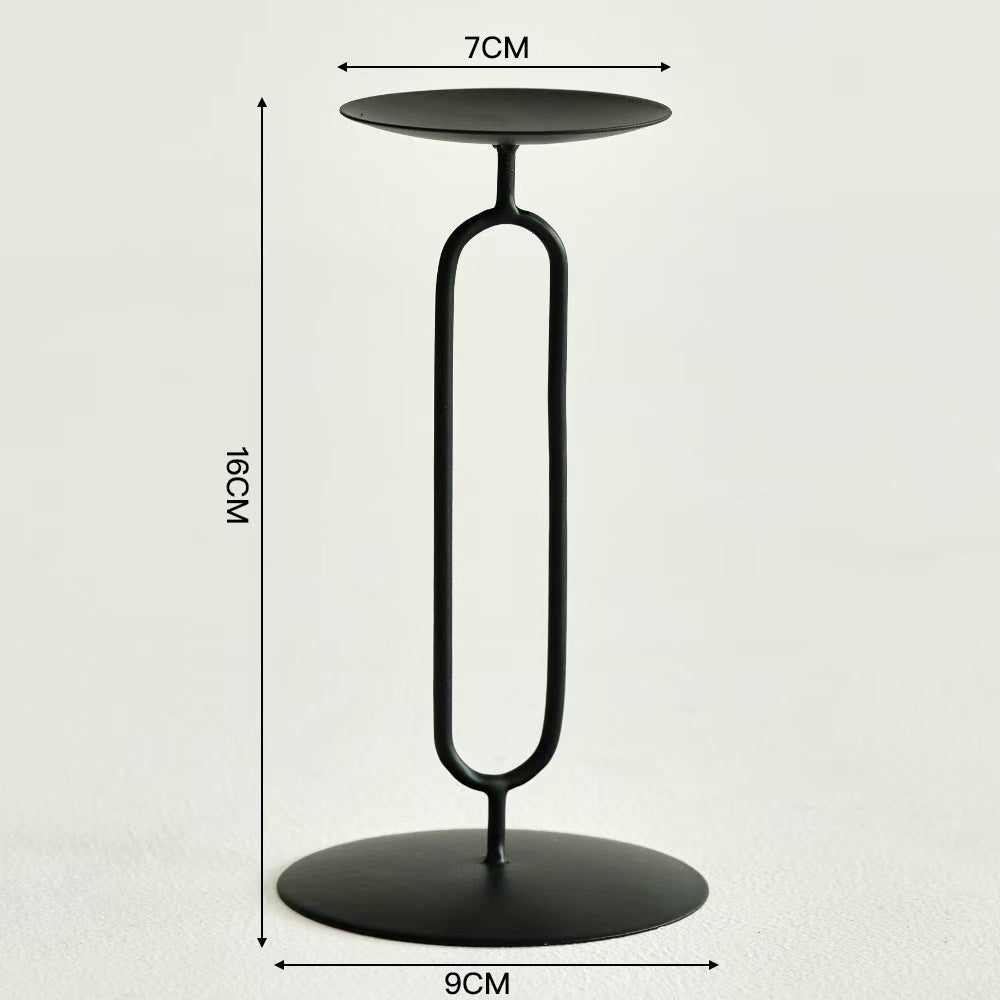 Romantic Decorative Candleholder, Iron Craft