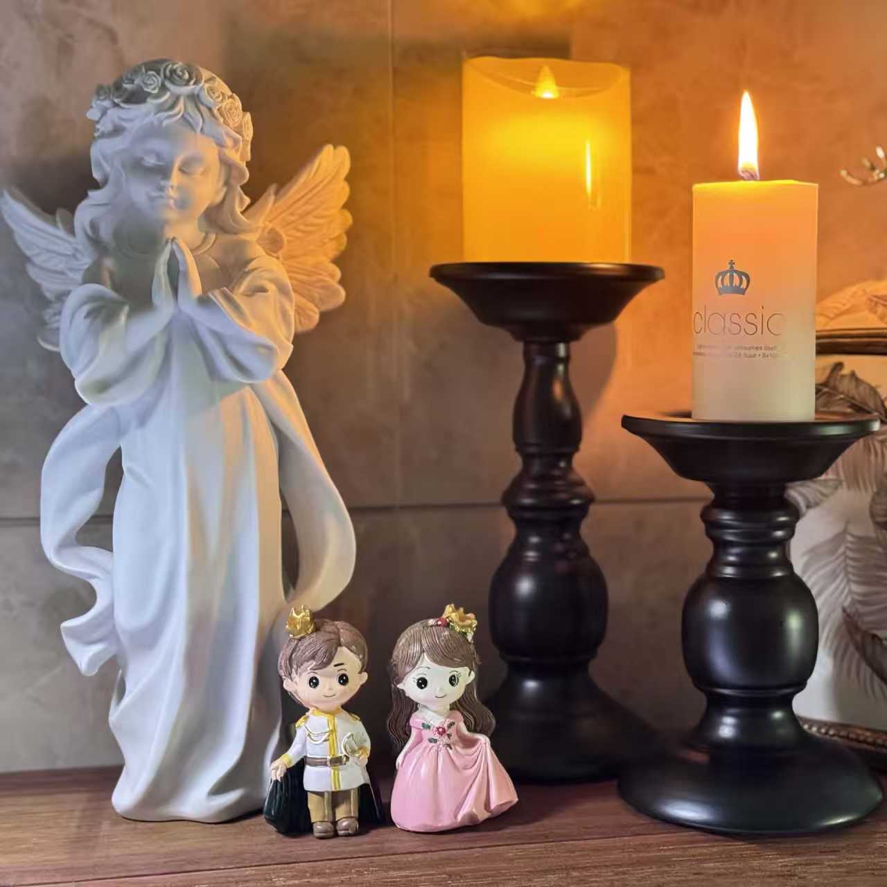 Iron Candleholder Decor, Romantic Candlelight Dinner Decoration