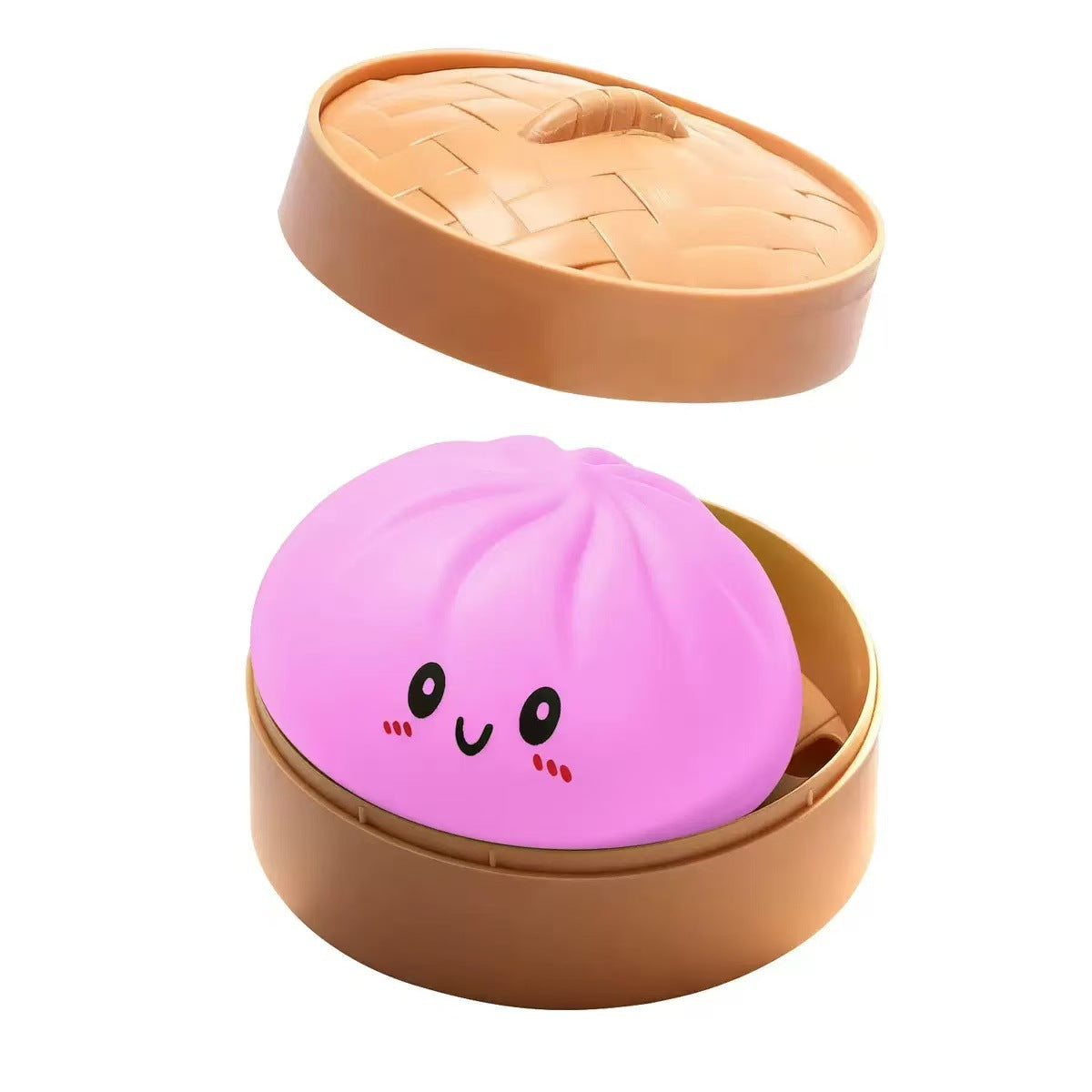 Char Siu Bun Squishy Toy – Soft Food Stress Relief Fidget Toy