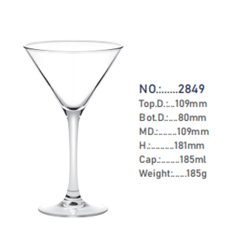 Decorative Stemmed Crystal Glass – Cocktail, Juice & Champagne Goblet