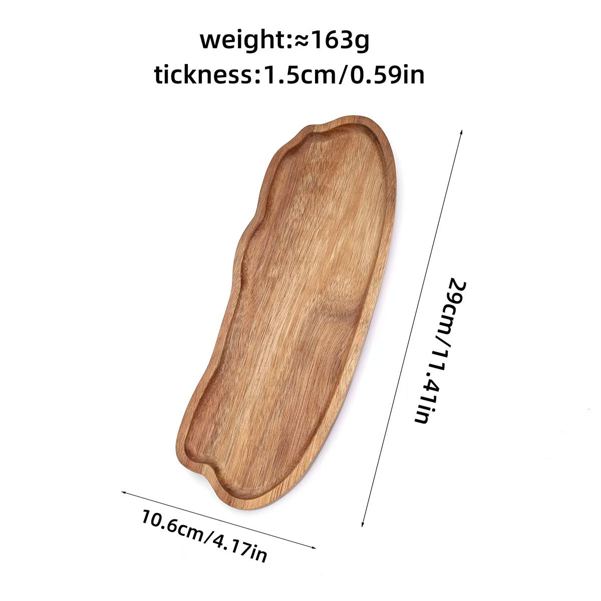 Wood Cloud Shape Serving Tray Decorative Storage Tray