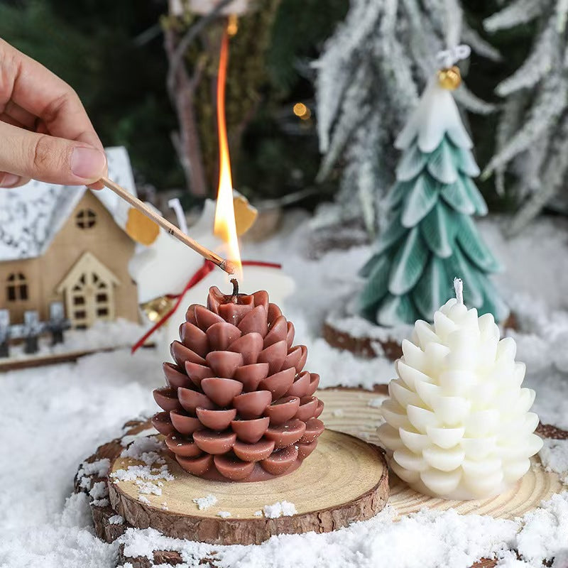 3D Pinecone Scented Candle