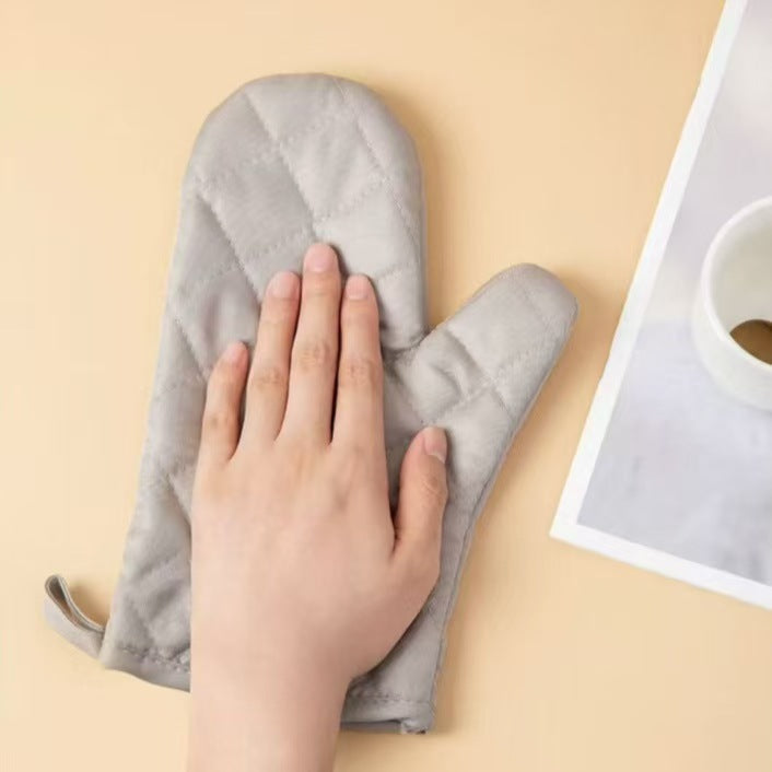 Heat Resistant Oven Mitt Thick Cotton Baking Glove
