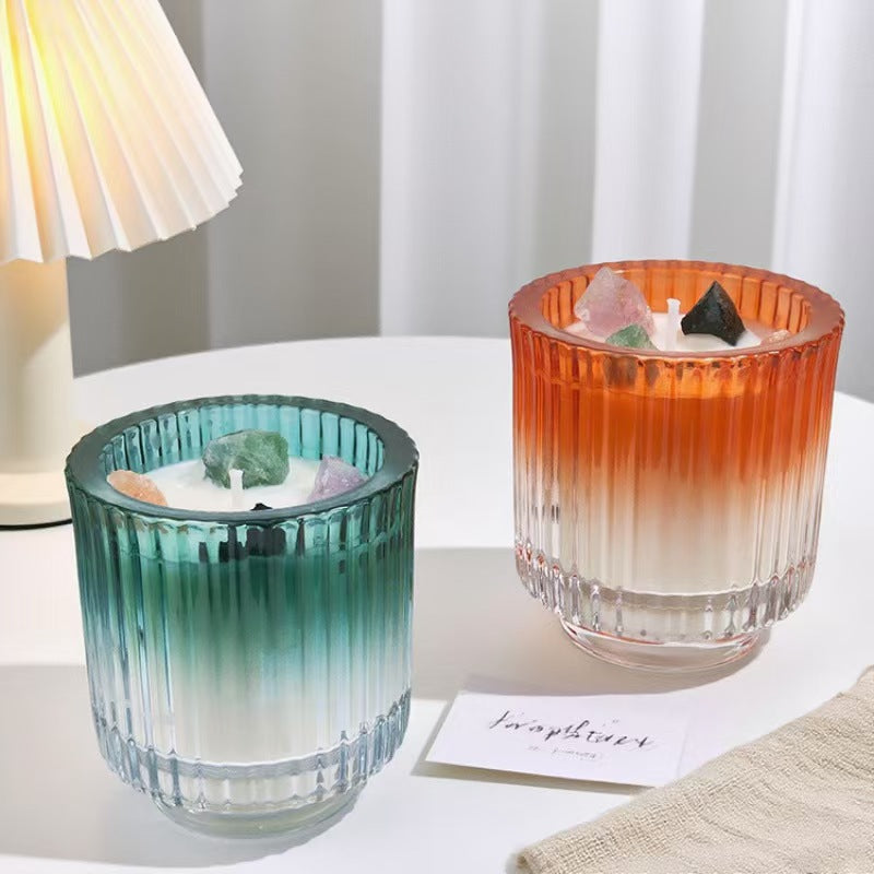 Meteor Pattern Crystal Wax Candle