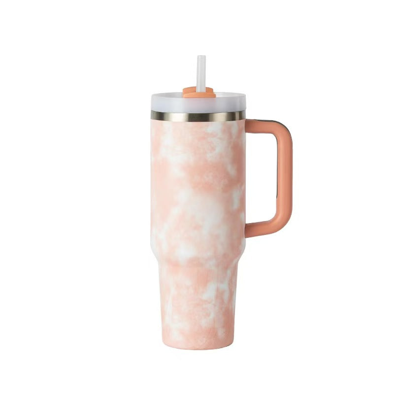40oz Fashion Insulated Stainless Steel Tumbler Large Capacity Travel Ice Boss Cup Hot and Cold Retention Portable Customizable Drink Cup