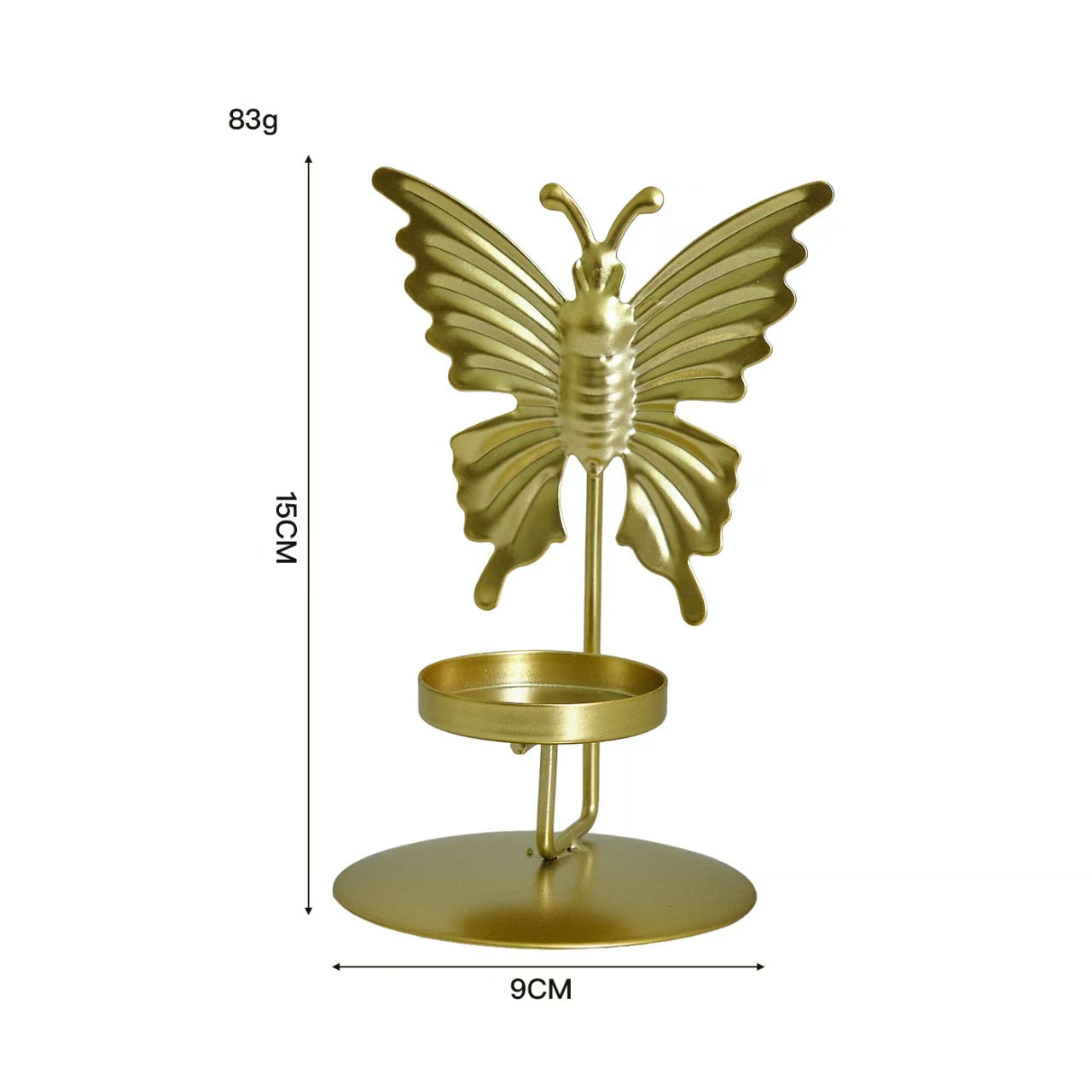 Creative Aromatherapy Candleholder, Maple Leaf Butterfly Multi Shape Iron Decor