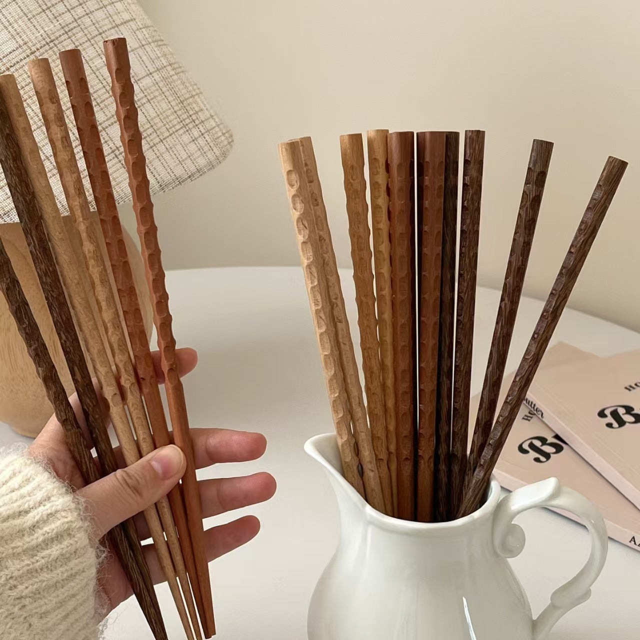 Wood Chopsticks Heat Resistant Solid Wood Tableware