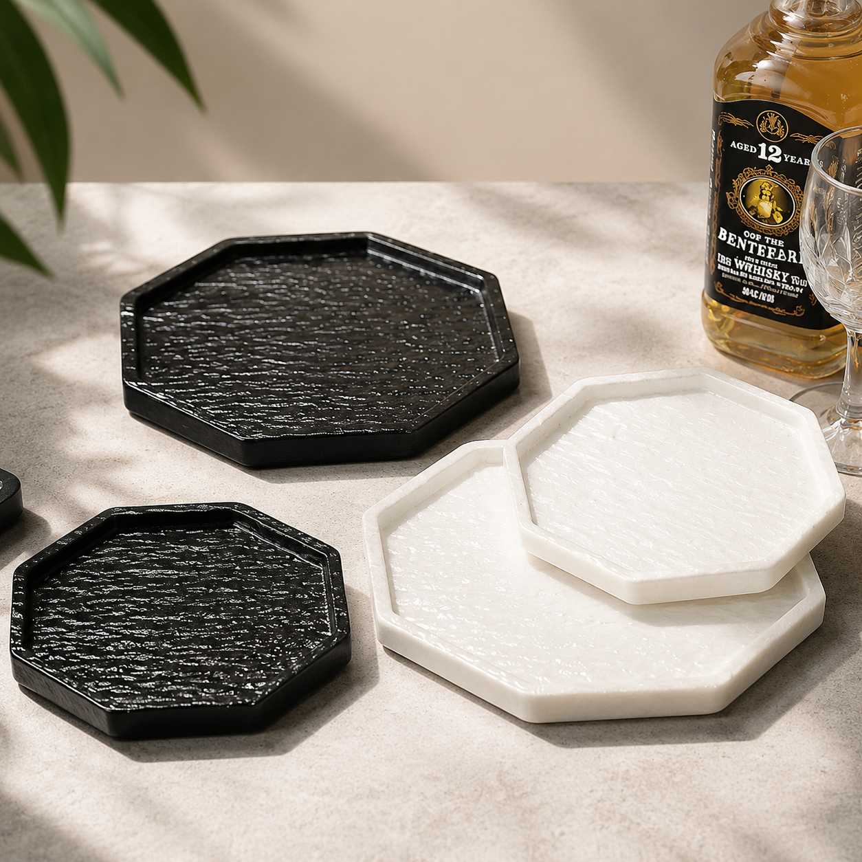 Rock Texture Ceramic Plate – Japanese Style Steak & Sushi Serving Plate