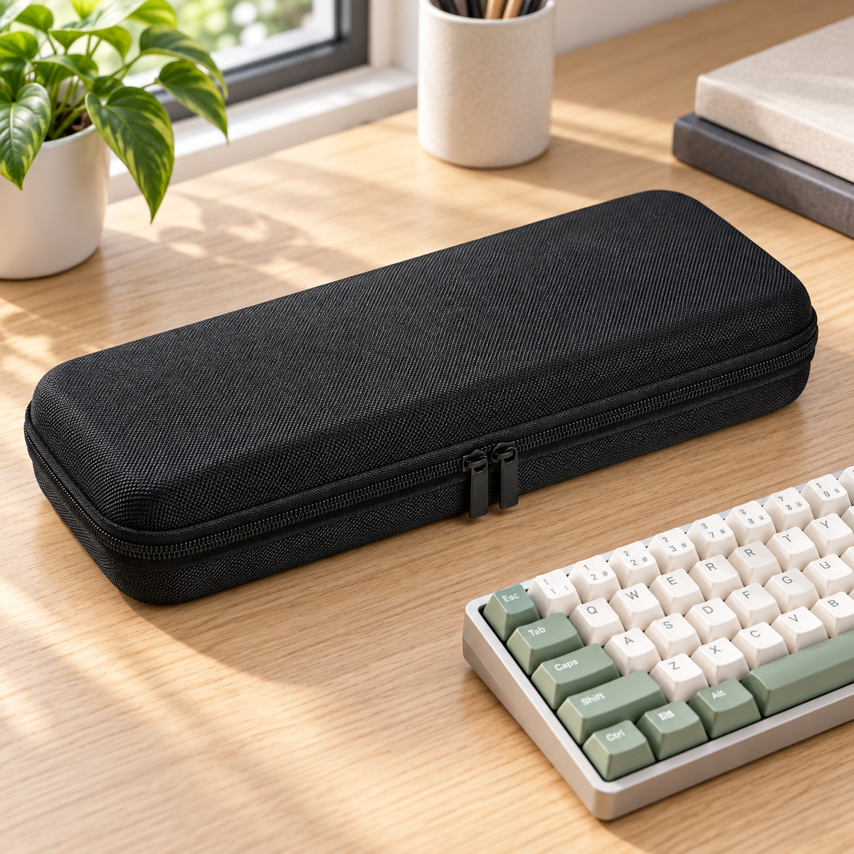 Portable Hard Shell Keyboard Carrying Case – 68/87-Key Mechanical Keyboard Storage Bag