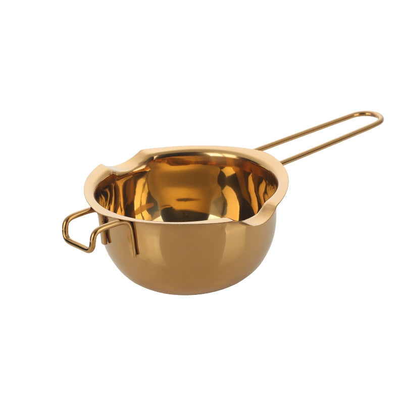 Stainless Steel Cheese Melting Pot – Mini Butter Warmer Sauce Pan with Long Handle for Kitchen Cooking