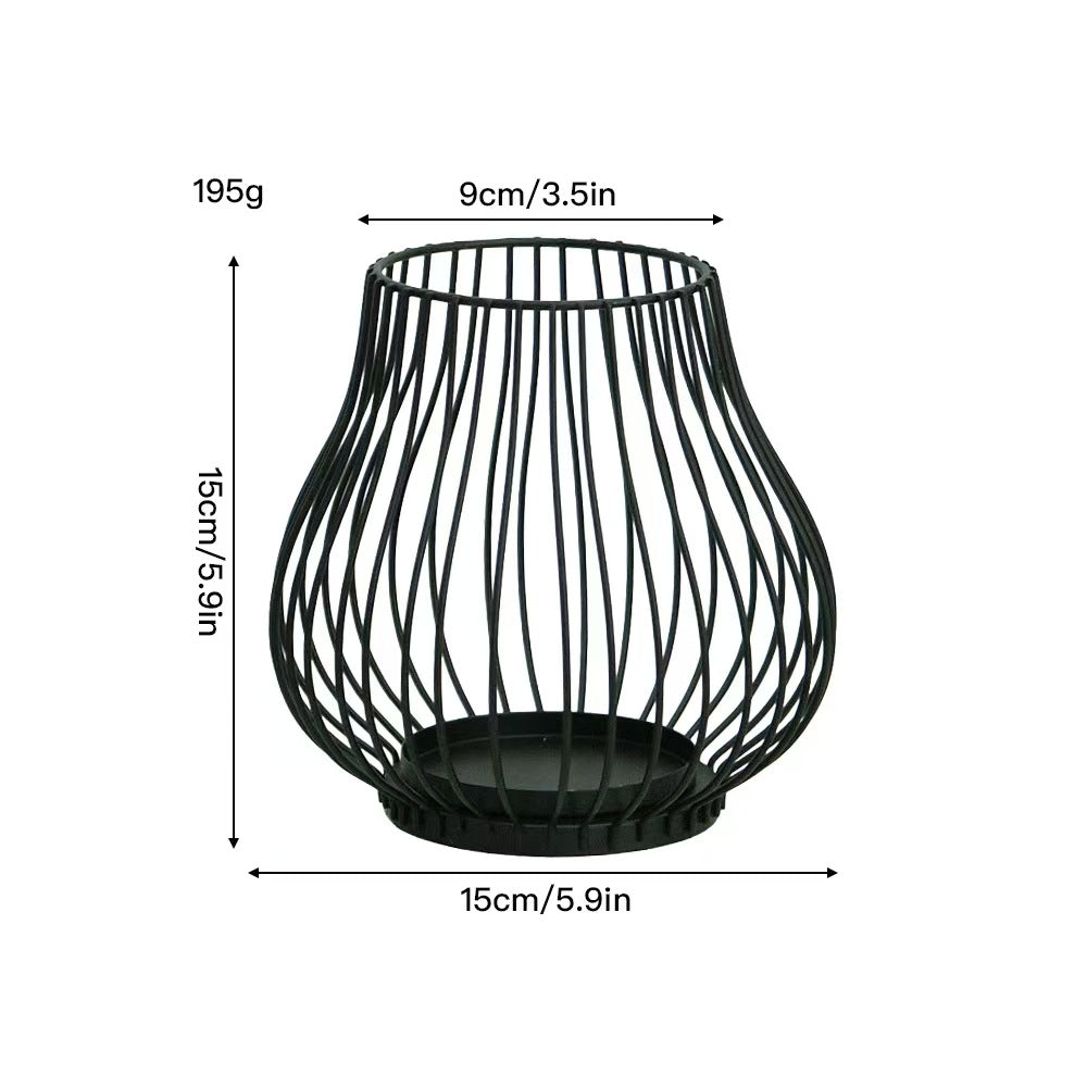 Pumpkin Candleholder Decor, Iron Craft Home Decoration