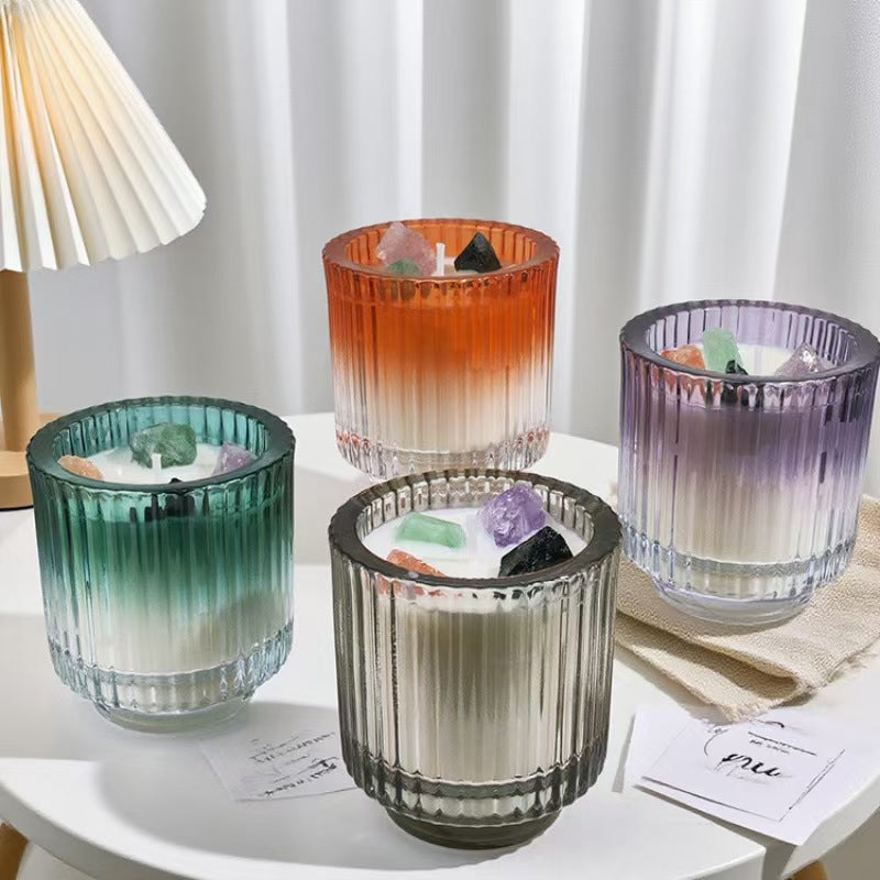 Meteor Pattern Crystal Wax Candle