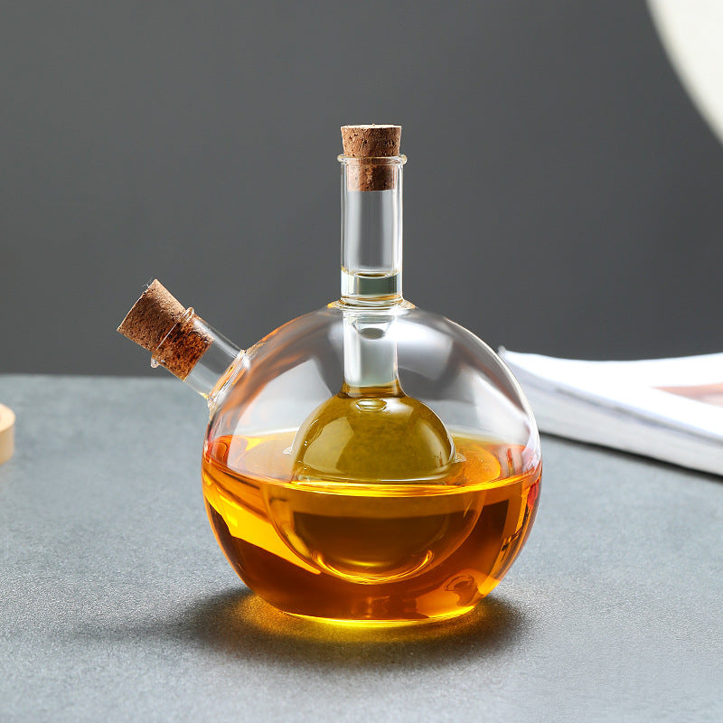Borosilicate Glass Oil & Vinegar Dispenser – Fine Spout Seasoning Bottle