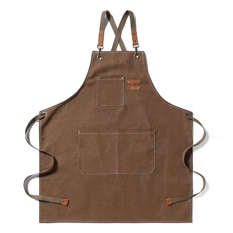 Thick Canvas Waterproof Oil-Resistant Work Denim Apron