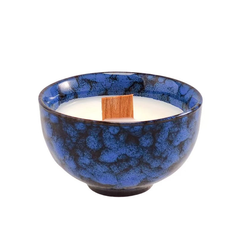 Handcrafted Glazed Porcelain Scented Candle Cup