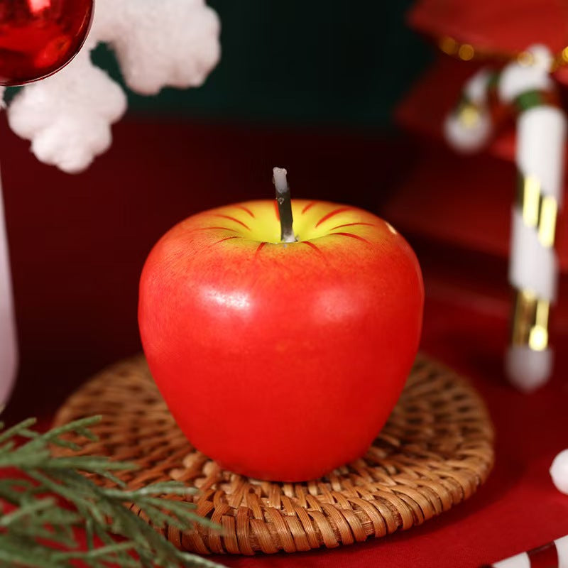 Red Apple Shaped Scented Candle