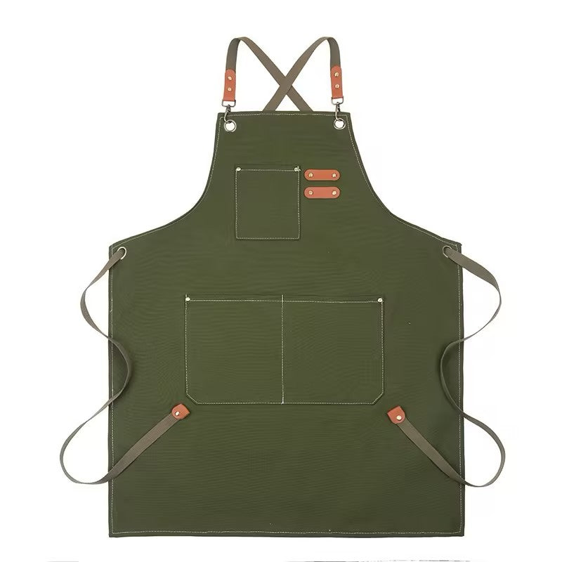 Thick Canvas Waterproof Oil-Resistant Work Denim Apron
