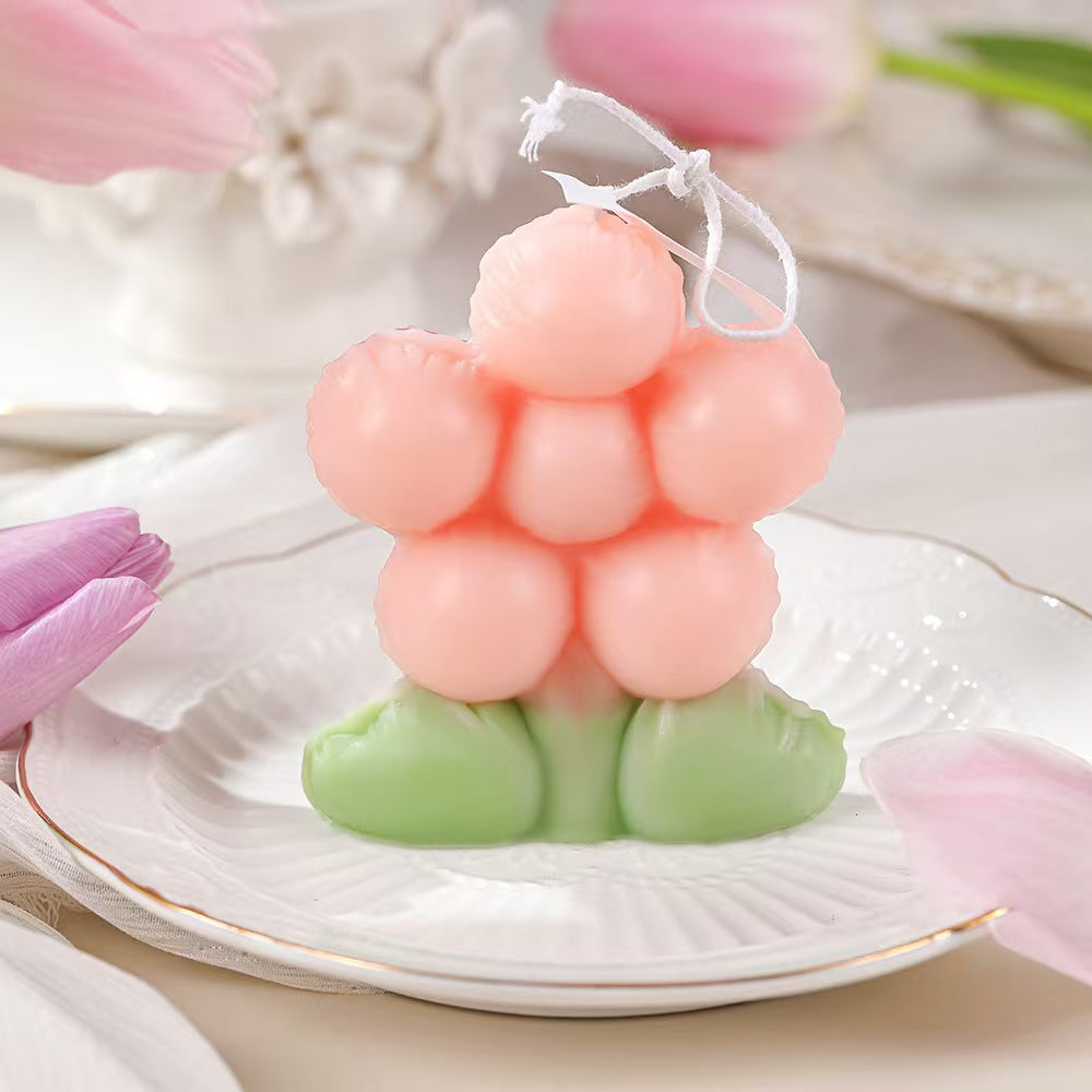 Floral Scented Candle for Romantic Decor
