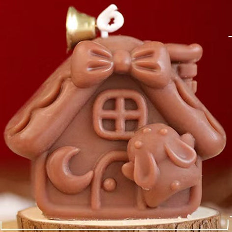 House-Shaped Scented Candle – Handmade Holiday Gift