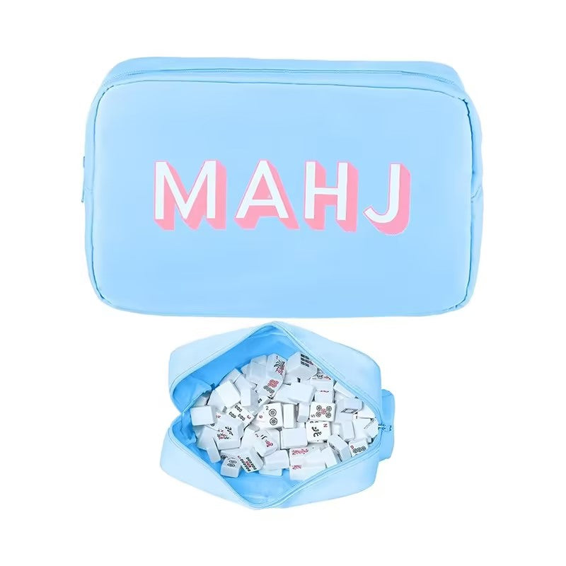 Portable Mahjong Storage Bag – Large Capacity Zipper Organizer Pouch for Travel, Home & Daily Storage