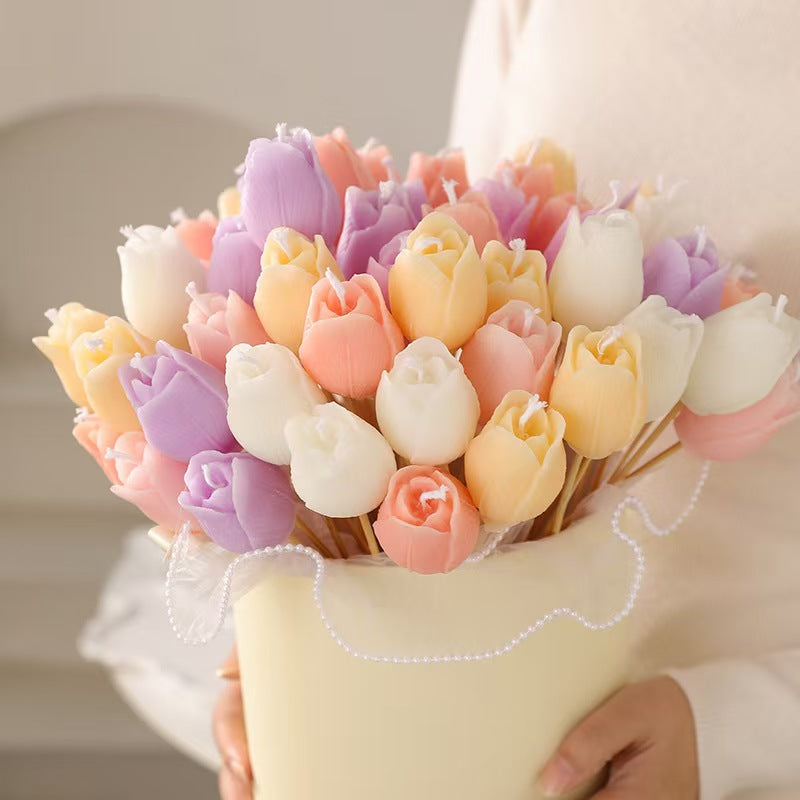 Tulip Flower Scented Candle