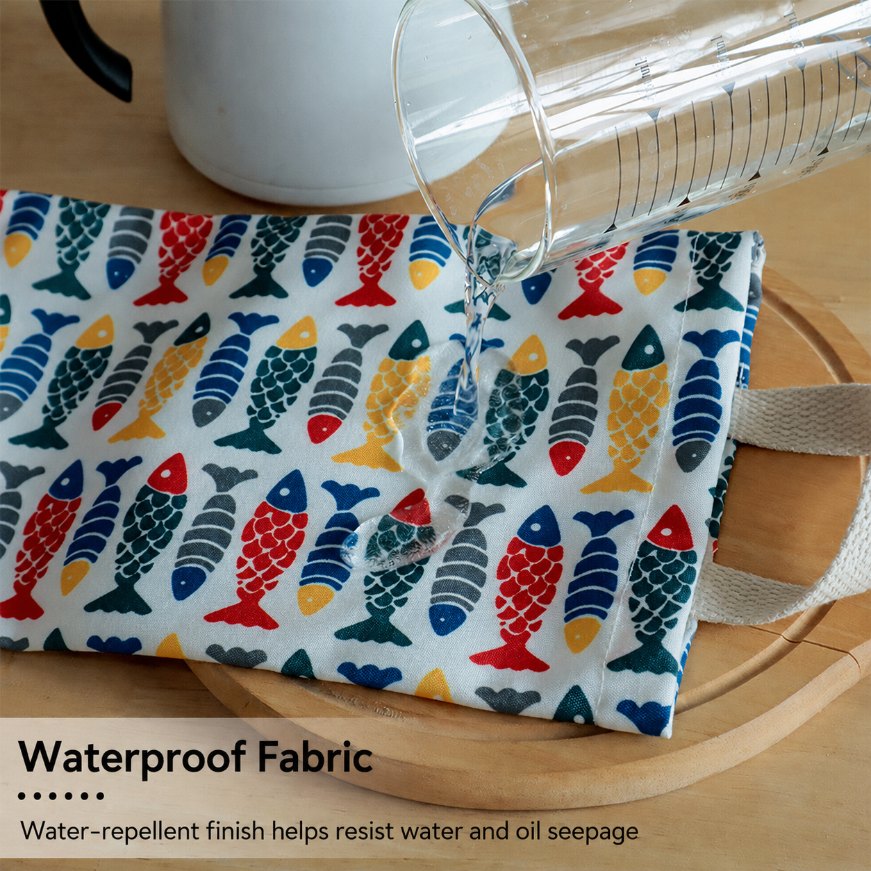 Waterproof Printed Plastic Bag Holder, Hanging Kitchen Storage Organizer Bag