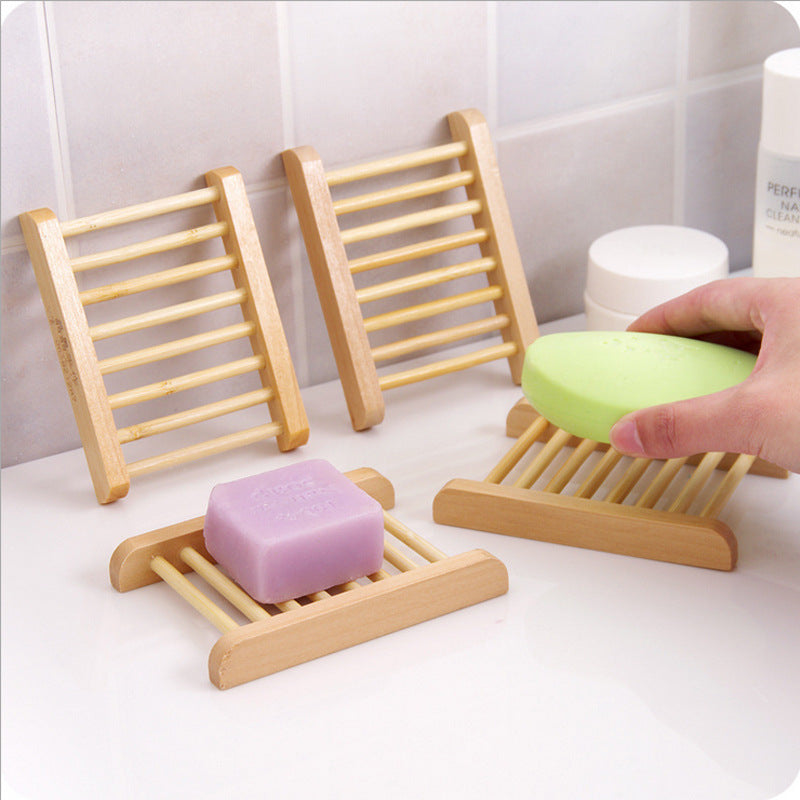 Natural Wooden Soap Dish | Drainage Soap Holder Tray for Handmade Bar Soap & Bathroom