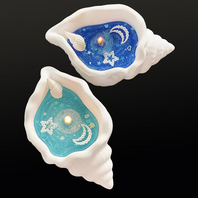 Ocean Firework Conch Jelly Candle