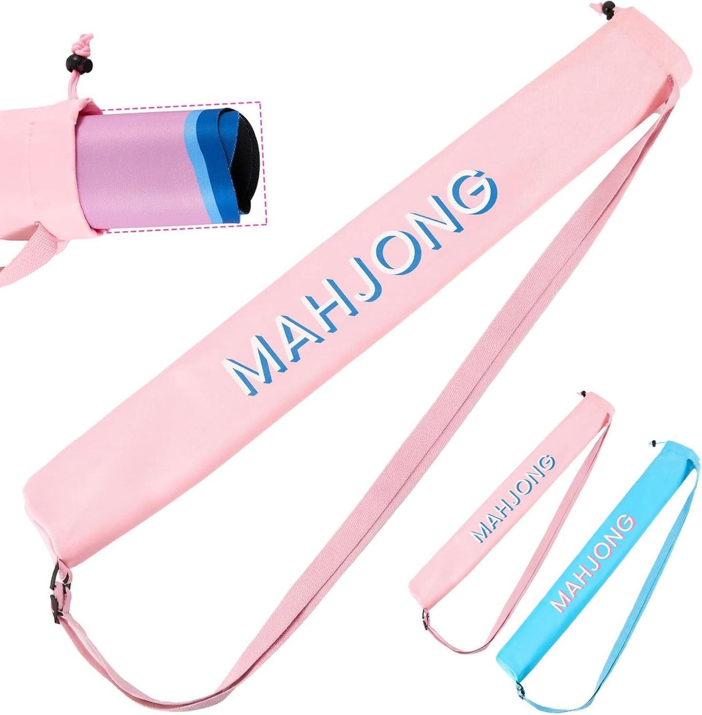 Large Mahjong Set Travel Bag – Portable Storage Case with Shoulder Strap for Game Night & Outdoor Use