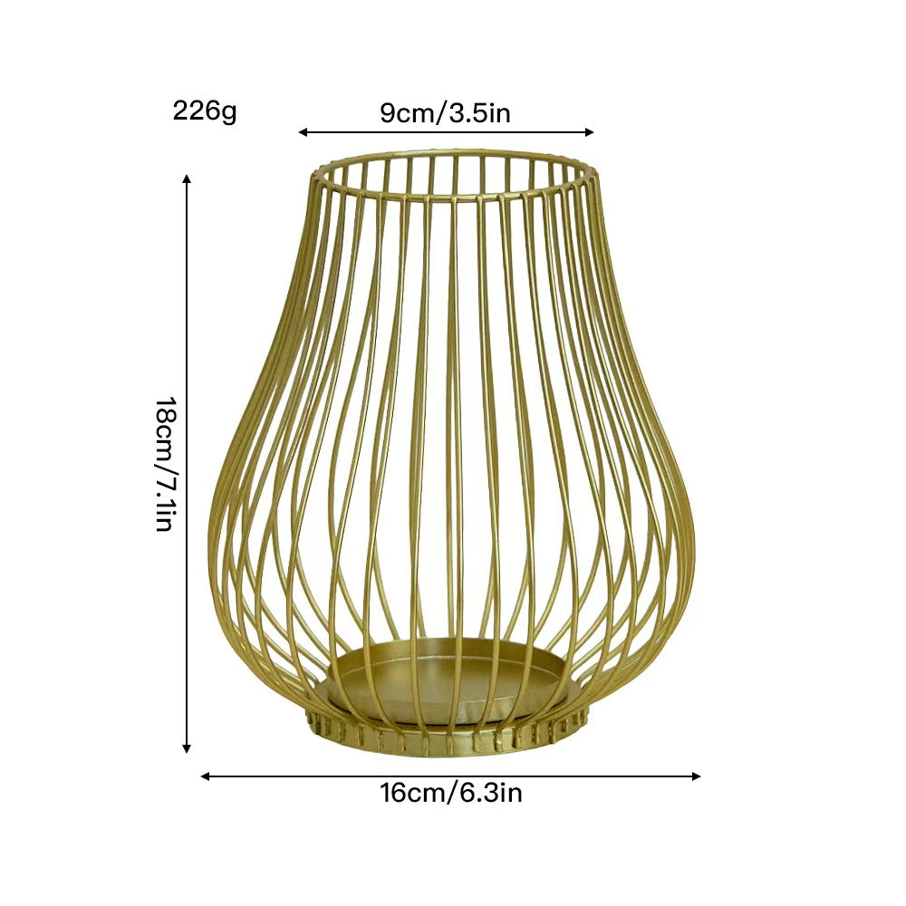 Pumpkin Candleholder Decor, Iron Craft Home Decoration
