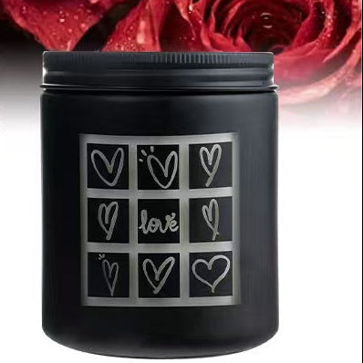 LED Carved Soy Wax Romantic Candle