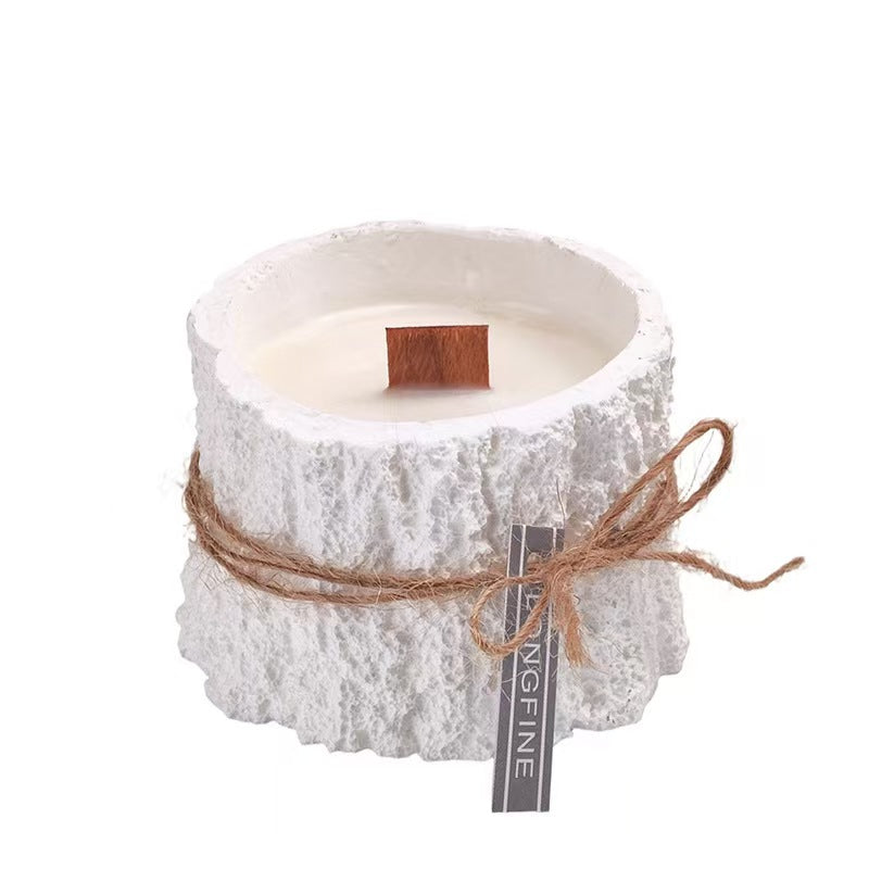 Handcrafted Wooden Log Scented Candle