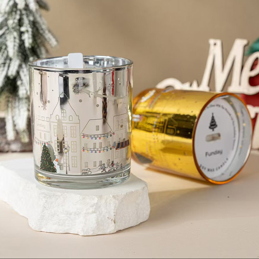 Electroplated Laser Finish Soy Candle