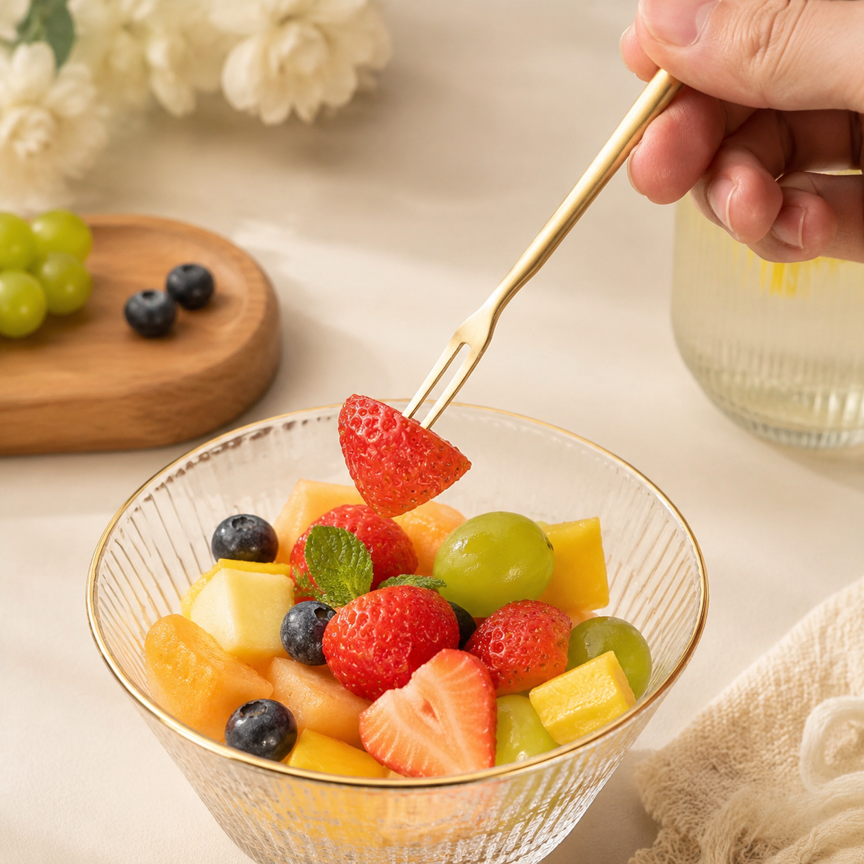 Stainless Steel Mini Dessert Fork Elegant Fruit Fork Cocktail Fork