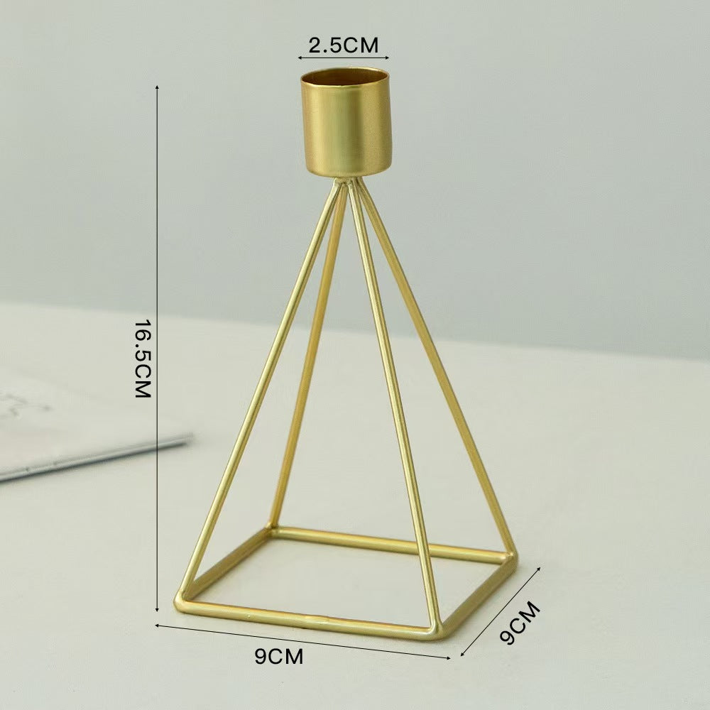 Christmas Pyramid Candleholder, Iron Living Room Decor