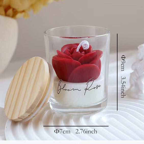 Rose Scented Candle Cup