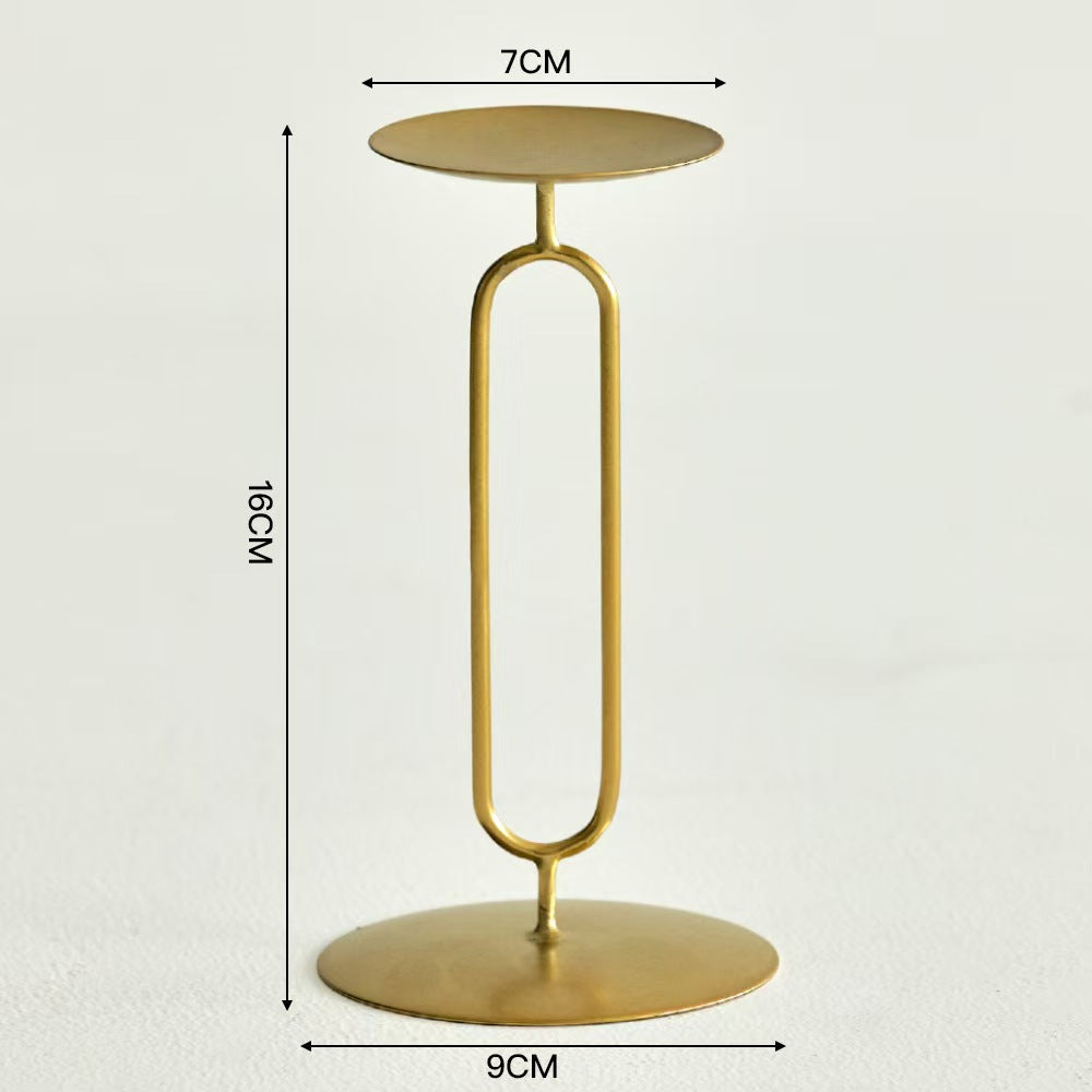 Romantic Decorative Candleholder, Iron Craft