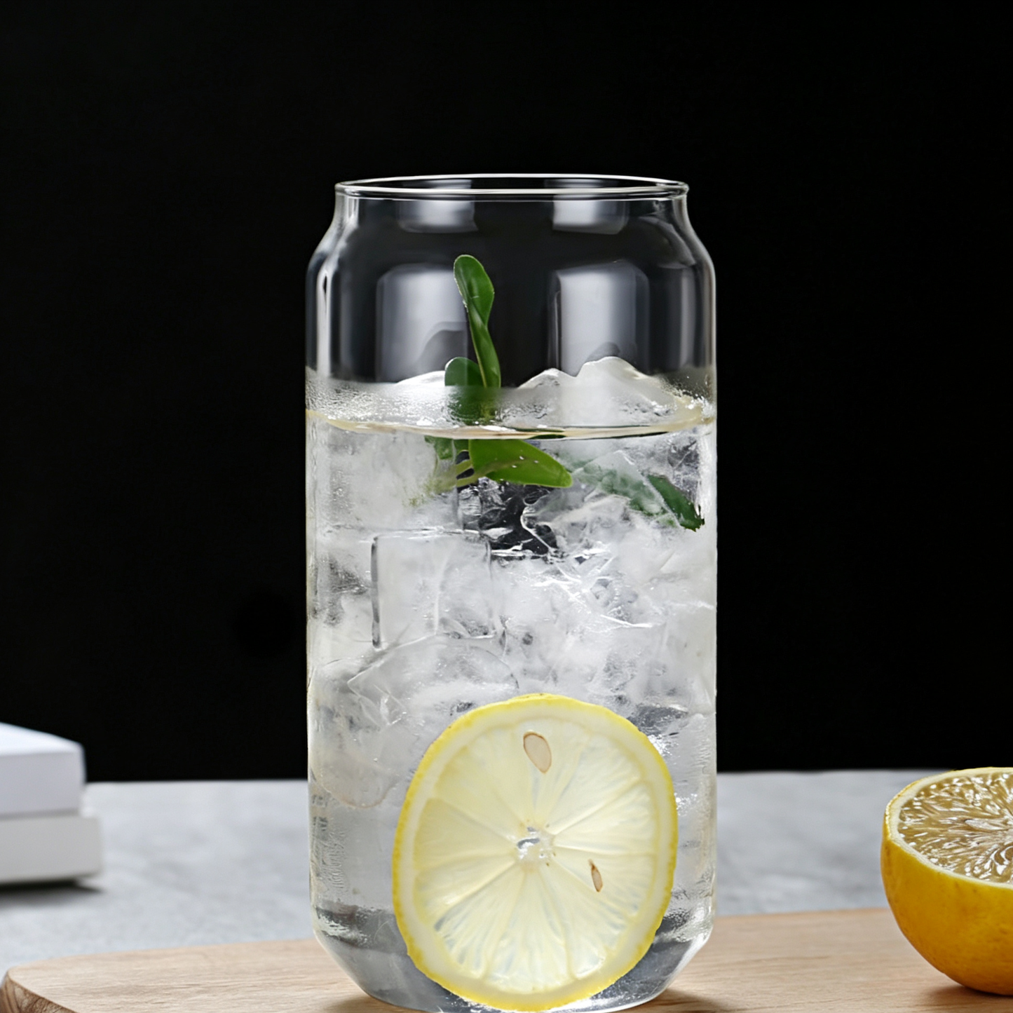 Hand Blown Borosilicate Glass Tea Cup – Single Wall Clear Teacup for Home & Café Use