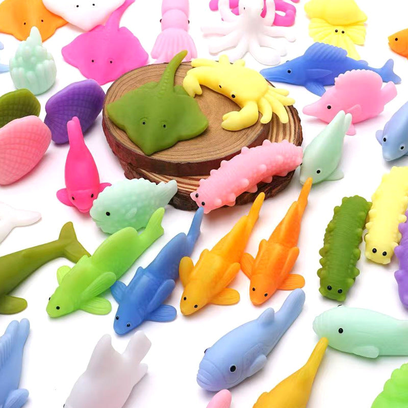 Cute Animal Squishy Toy – Holiday Stress Relief Soft Fidget Toy