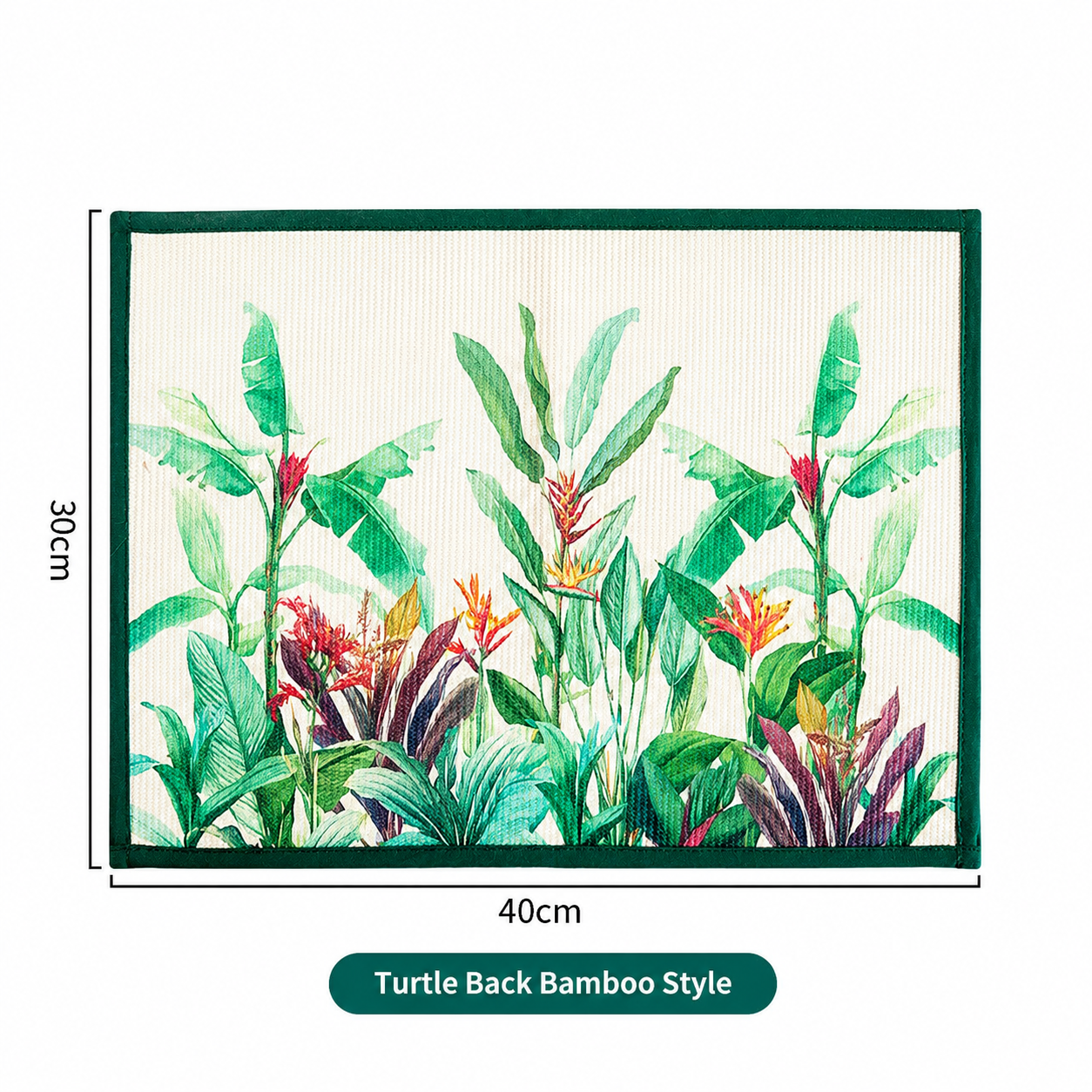 Printed Fabric Table Mat, Thick Rectangle Placemat and Drying Mat
